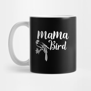 Mama Bird Letter Print Women Parrot Bird Funny Graphic Mothers Day Mug